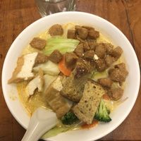 “Chicken” laksa at Aunty Mena's in Wellington