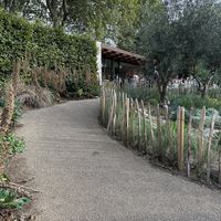 Entry to the cafe 💕  at The Italian Gardens Cafe in West London