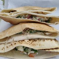 classic hummos and falafel sandwich x2 at Al Mohandes Cafeteria - مطعم المهندس in Aqaba