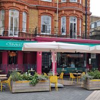 Front and outdoor seating at Farm Girl in South West London