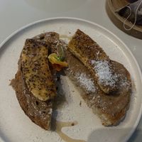banana almond butter toast  at Farm Girl in South West London