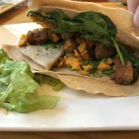 The vegan savory crepe  at The Skinny Pancake Quechee in Quechee