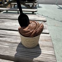 Chocolate ice cream 7oz cup  at Vegan Scoops in Orlando
