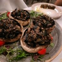 Stuffed mushrooms at Hamam Cafe in Rhodes