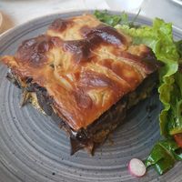 Vegan Mousaka at Hamam Cafe in Rhodes