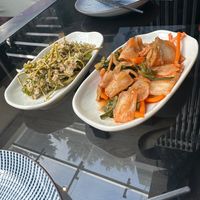 Jonjoli and kimchi apps  at Saramene Onimusha in Tbilisi