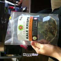 Kale crisps. Yum! at Fruition - Seaport Farmers' Market in Halifax