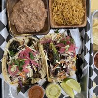 Brussels sprouts tacos - very tasty   at C Rojas Taqueria  in Tyler