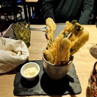 Peixinhos da horta. Good, but too greasy. at Restaurante Mercearia in Porto