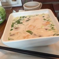 Thom ka soup with tofu and vegetables at Kin Thai Zabb Rice & Noodles in High Point
