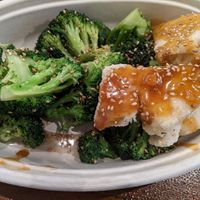 Sesame orange tofu and broccoli at Sia's in Pittsburgh