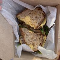 Eggplant sandwich. Least favorite of the three entrees  at Sia's in Pittsburgh