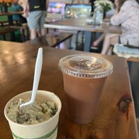 Potato salad and iced tea   at Sia's in Pittsburgh