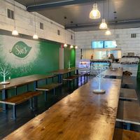 Large, nice seating area at Sia's in Pittsburgh