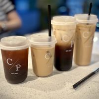 Iced drinks   at Cafe Pruvia in Gardena