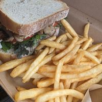 Vegan sandwich with vegan cheese! at Kelly's Kitchen in Milton