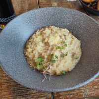 Mushroom risotto at Furkotka in Vysoke Tatry