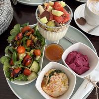 Vegan breakfast   at Budapest Bistro in Vienna