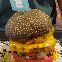 Look at those layers!!!  at Vegan Junk Food Bar -  L'Eixample in Barcelona