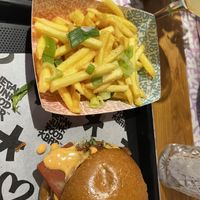Cheese burgerr  at Vegan Junk Food Bar -  L'Eixample in Barcelona