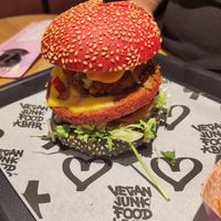 Burger at Vegan Junk Food Bar -  L'Eixample in Barcelona