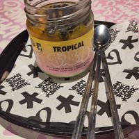 Tropical dessert at Vegan Junk Food Bar -  L'Eixample in Barcelona