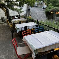 balcony   at Check-In Restaurant in Gjirokaster