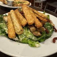 Caesar salad with tempeh  at The Chicago Diner - Logan Square in Chicago