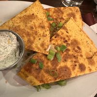 Pierogi quesadilla   at The Chicago Diner - Logan Square in Chicago