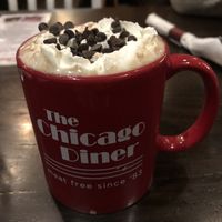 Hot cocoa   at The Chicago Diner - Logan Square in Chicago