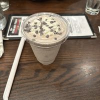 Mint Chip Milkshake without fudge sauce  at The Chicago Diner - Logan Square in Chicago