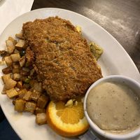 Steak and eggs  at The Chicago Diner - Logan Square in Chicago