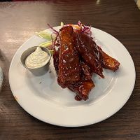 bbq wings at The Chicago Diner - Logan Square in Chicago