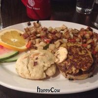 vegan egg biscuit sandwich  at The Chicago Diner - Logan Square in Chicago