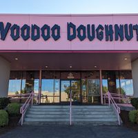 exterior at Voodoo Doughnut in Vancouver