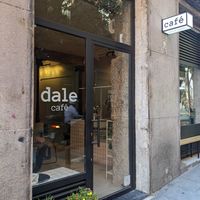 outside at Dale Café  in Madrid