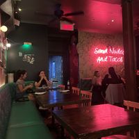 great nightlife vibes (this location is near the port!!! i’m not sure about the location posted on happy cow)  at Escondite in Montreal