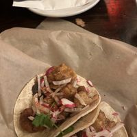 cauliflower tacos ***make sure they r vegan bc they add sour cream if u don’t say ****  at Escondite in Montreal