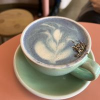 Blue Lavender Latte #Veganuary at Coffee and Plants  in Los Angeles