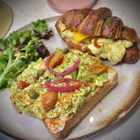 JustEgg
& Cheese Crolssant & the Avocado Tartine!   at Coffee and Plants  in Los Angeles