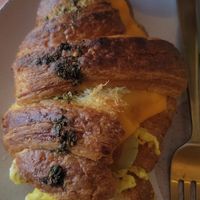 Stuffed savory croissant at Coffee and Plants  in Los Angeles