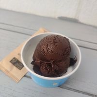 Chocolate sorbet ice cream at Dodoni Ice Cream - Δωδώνη Ice Cream in Tinos