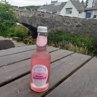 Vegan-friedndly Fentiman's rose lemonade at Sblash Fish Bar in Aberdaron