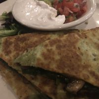Vegan quesadillas at Busboys and Poets in Hyattsville