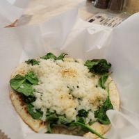 Spinach and vegan cheese arepa at Lili's Place in Bethany Beach