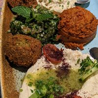 Delicious vegan sampler plate! at Freekeh in San Francisco