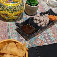 Yummy starters that come with dinner! at Freekeh in San Francisco