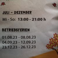 Dates and times 2023 at Savory in Frankfurt