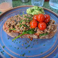 Vegan haggis at Bramble in Glasgow