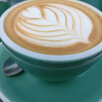 Coffee with almond milk at 65mm Coffee in Tonbridge